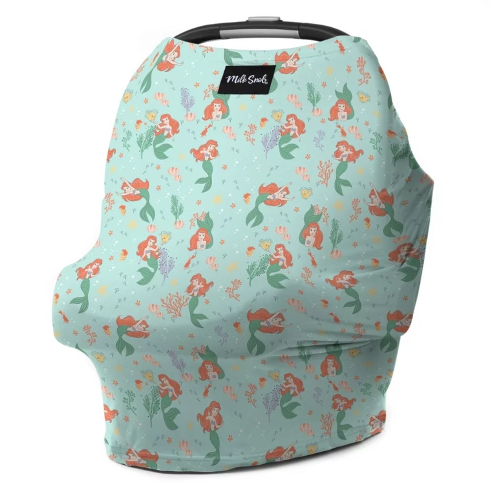 Little mermaid milk snob car seat/nursing cover